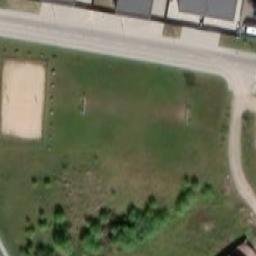 Sand Volleyball Court — aerial view
