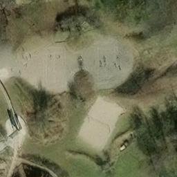 Sand Volleyball Court — aerial view