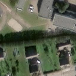 Sand Volleyball Court — aerial view
