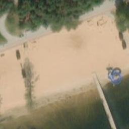Sand Volleyball Court — aerial view