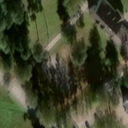 Sand Volleyball Court — aerial view