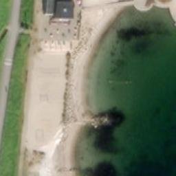 Sand Volleyball Court — aerial view