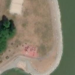 Sand Volleyball Court — aerial view