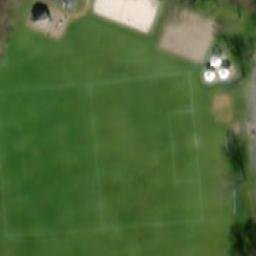 Sand Volleyball Court — aerial view