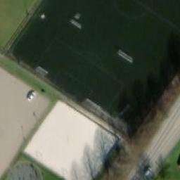 Sand Volleyball Court — aerial view