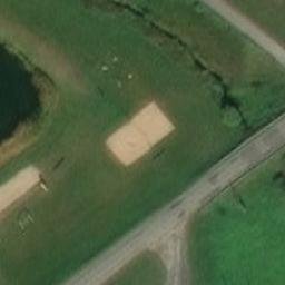 Sand Volleyball Court — aerial view