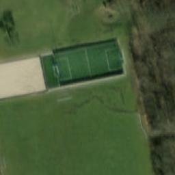 Sand Volleyball Court — aerial view