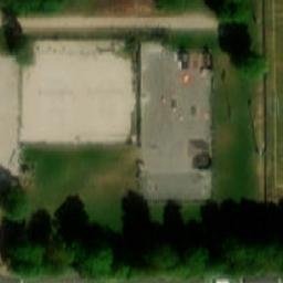 Sand Volleyball Court — aerial view