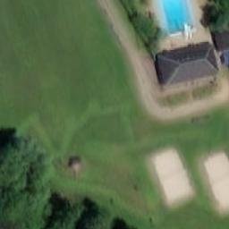 Sand Volleyball Court — aerial view