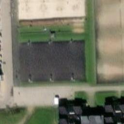 Sand Volleyball Court — aerial view