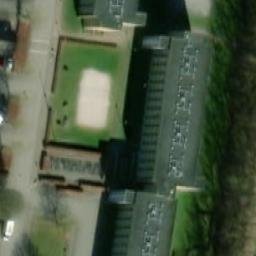 Sand Volleyball Court — aerial view