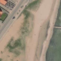 Sand Volleyball Court — aerial view