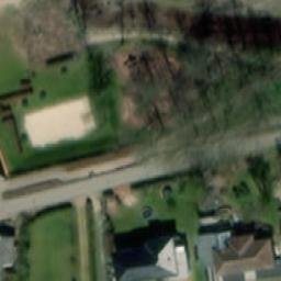 Sand Volleyball Court — aerial view