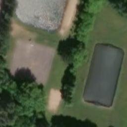 Sand Volleyball Court — aerial view