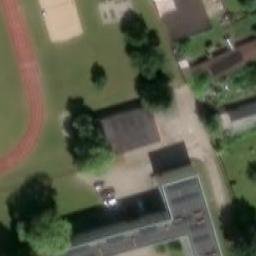 Sand Volleyball Court — aerial view
