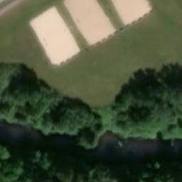 Sand Volleyball Court — aerial view
