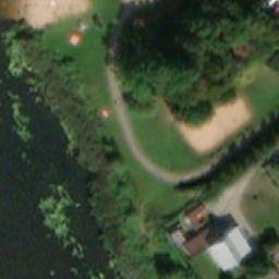 Sand Volleyball Court — aerial view