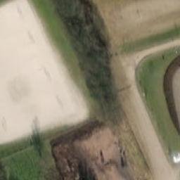 Sand Volleyball Court — aerial view