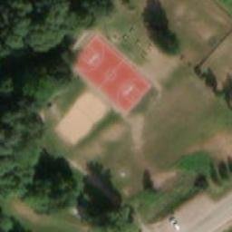 Sand Volleyball Court — aerial view