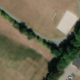 Sand Volleyball Court — aerial view