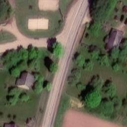 Sand Volleyball Court — aerial view