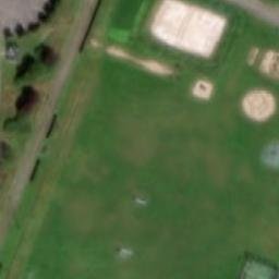 Sand Volleyball Court — aerial view