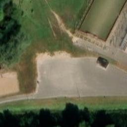 Sand Volleyball Court — aerial view
