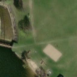 Sand Volleyball Court — aerial view