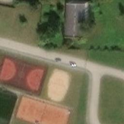 Sand Volleyball Court — aerial view