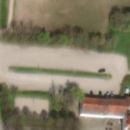 Sand Volleyball Court — aerial view
