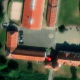 Sand Volleyball Court — aerial view