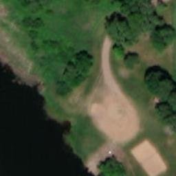 Grass Volleyball Court — aerial view