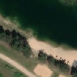 Sand Volleyball Court — aerial view