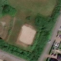 Sand Volleyball Court — aerial view