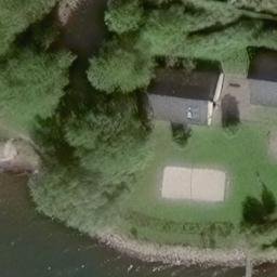 Sand Volleyball Court — aerial view