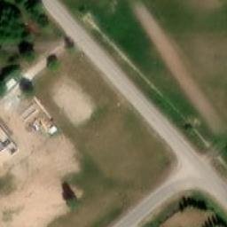Sand Volleyball Court — aerial view
