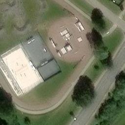 Paplūdimio tinklinio aikštelė — aerial view