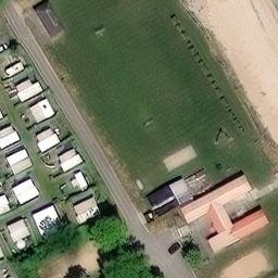 Sand Volleyball Court — aerial view