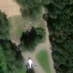 Sand Volleyball Court — aerial view