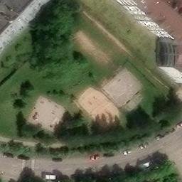 Sand Volleyball Court — aerial view