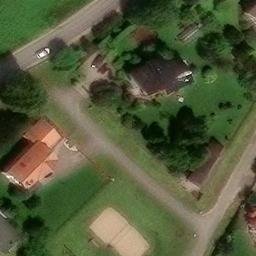 Sand Volleyball Court — aerial view