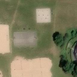 Sand Volleyball Court — aerial view