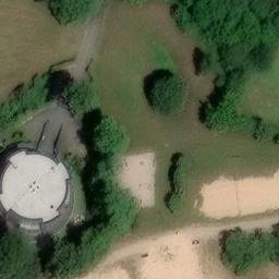 Sand Volleyball Court — aerial view