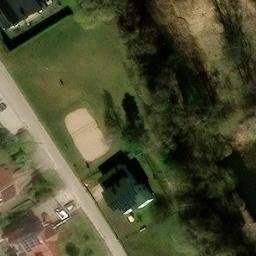 Sand Volleyball Court — aerial view