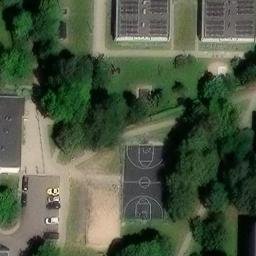 Sand Volleyball Court — aerial view
