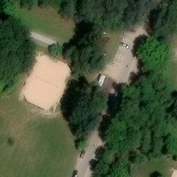 Sand Volleyball Court — aerial view
