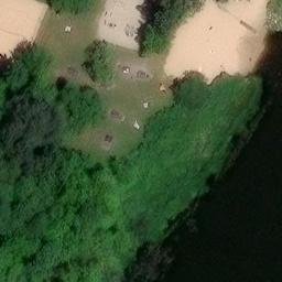 Sand Volleyball Court — aerial view