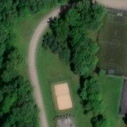 Sand Volleyball Court — aerial view