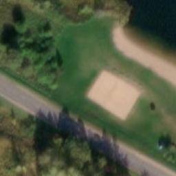 Sand Volleyball Court — aerial view