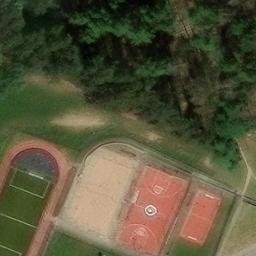 Sand Volleyball Court — aerial view